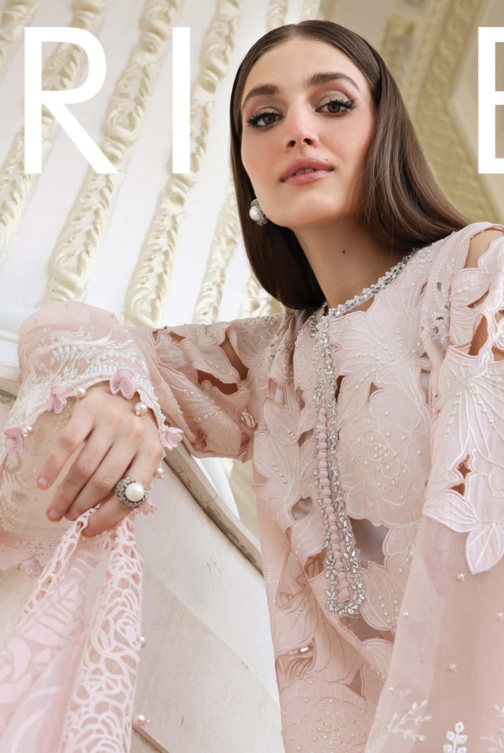 Maria B - Luxury Stitched Embroidered Lawn 3 Piece Suit-MBLL-D2