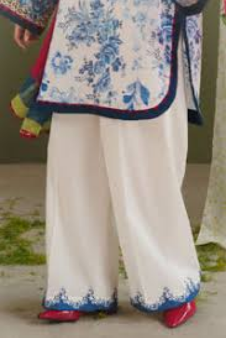 Zara Shahjahan-luxury Stitched Embroidered Lawn 3 Piece Suit -ZS-L