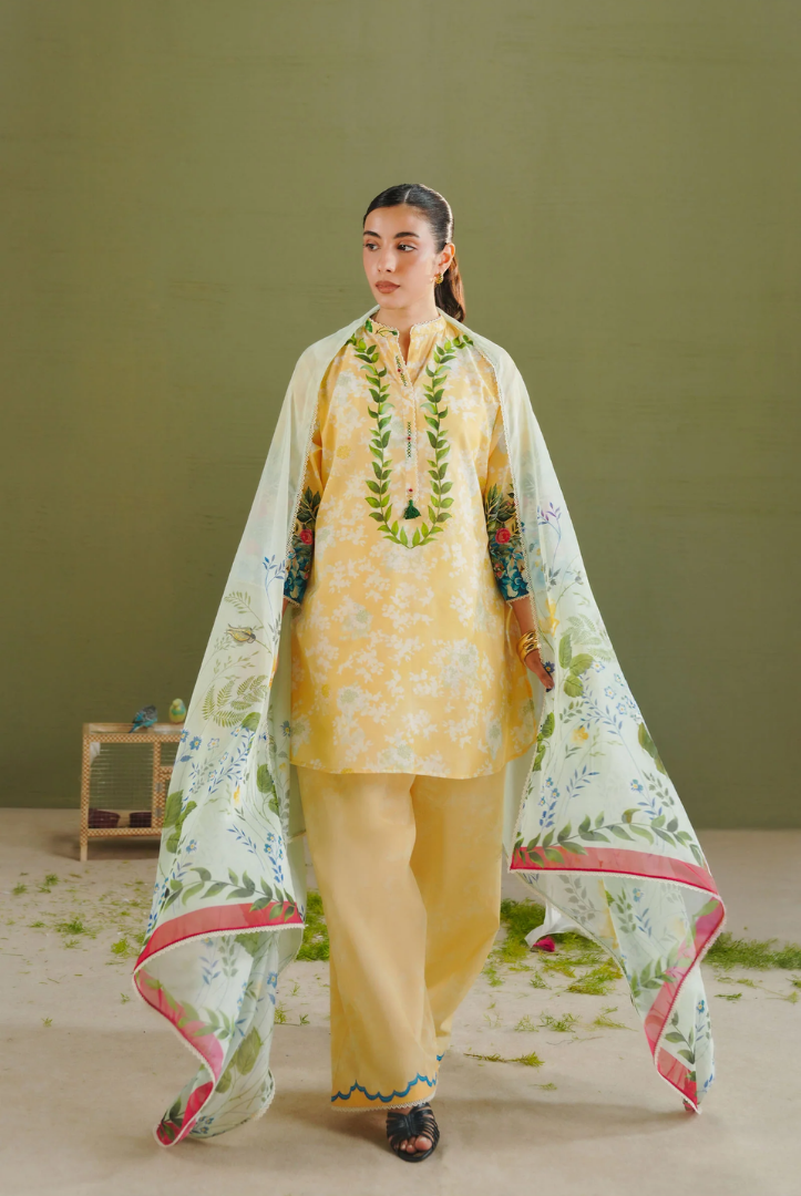 Zara Shahjahan - Luxury Stitched Embroidered Lawn 3 Piece Suit-ZS-LAYLA-8A (2)