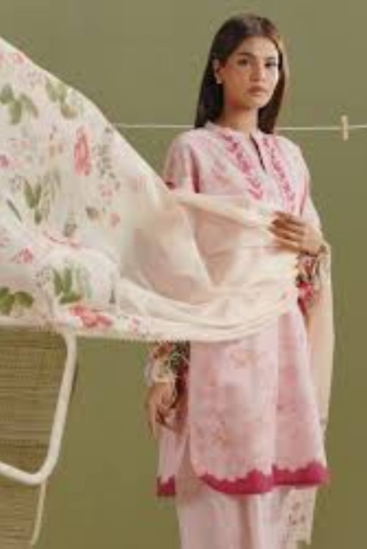 Zara Shahjahan - Luxury Stitched Embroidered Lawn 3 Piece Suit-ZS-L AYLA-8B (2)