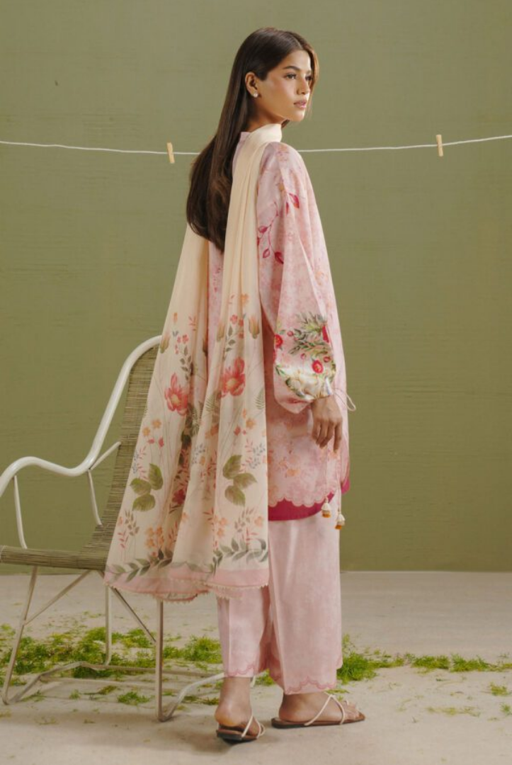 Zara Shahjahan - Luxury Stitched Embroidered Lawn 3 Piece Suit-ZS-L AYLA-8B (2)