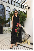 Maria B - Luxury Stitched Embroidered Lawn 3 Piece Suit-MBLL-DIO