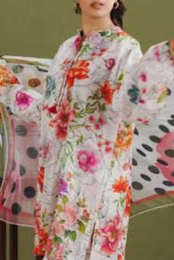 Zara Shahjahan - Luxury Stitched Embroidered Lawn 3 Piece Suit-ZS-L ELIX-9A (2)