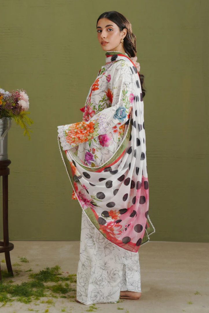 Zara Shahjahan - Luxury Stitched Embroidered Lawn 3 Piece Suit-ZS-L ELIX-9A (2)