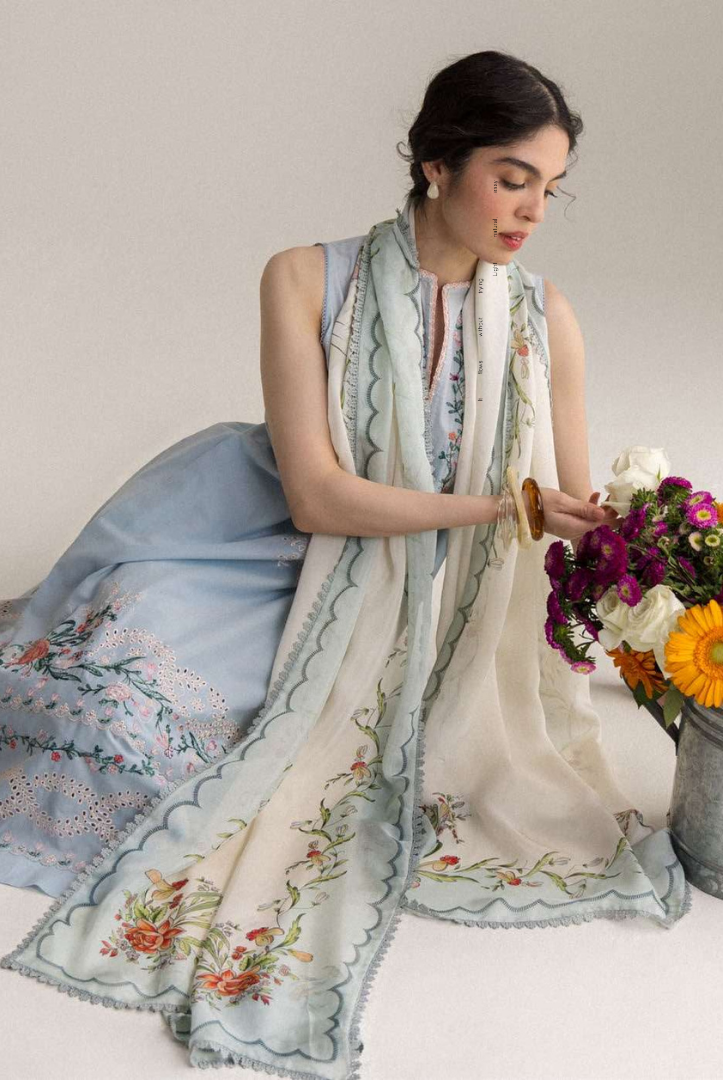 Zara Shahjahan - Luxury Stitched Embroidered Lawn 3 Piece Suit-ZS-L KIAN-BA (2)